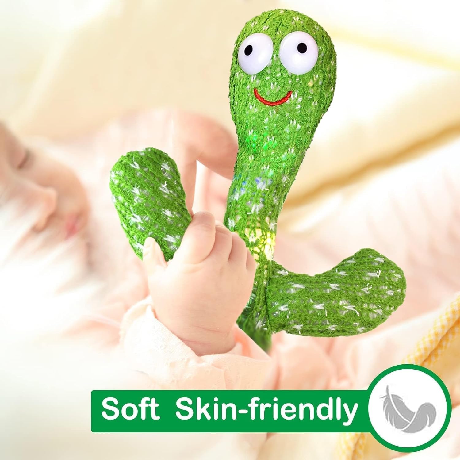 Maha traders|Talking Cactus Baby Toys for Kids Dancing Cactus Toys Can Sing Wriggle & Singing Recording Repeat What You Say Funny Education Toys for Children Playing Home Decor for Kids