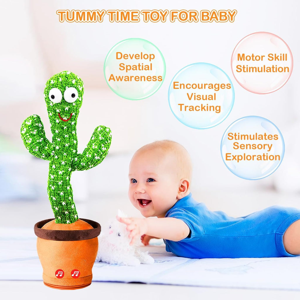 Maha traders|Talking Cactus Baby Toys for Kids Dancing Cactus Toys Can Sing Wriggle & Singing Recording Repeat What You Say Funny Education Toys for Children Playing Home Decor for Kids