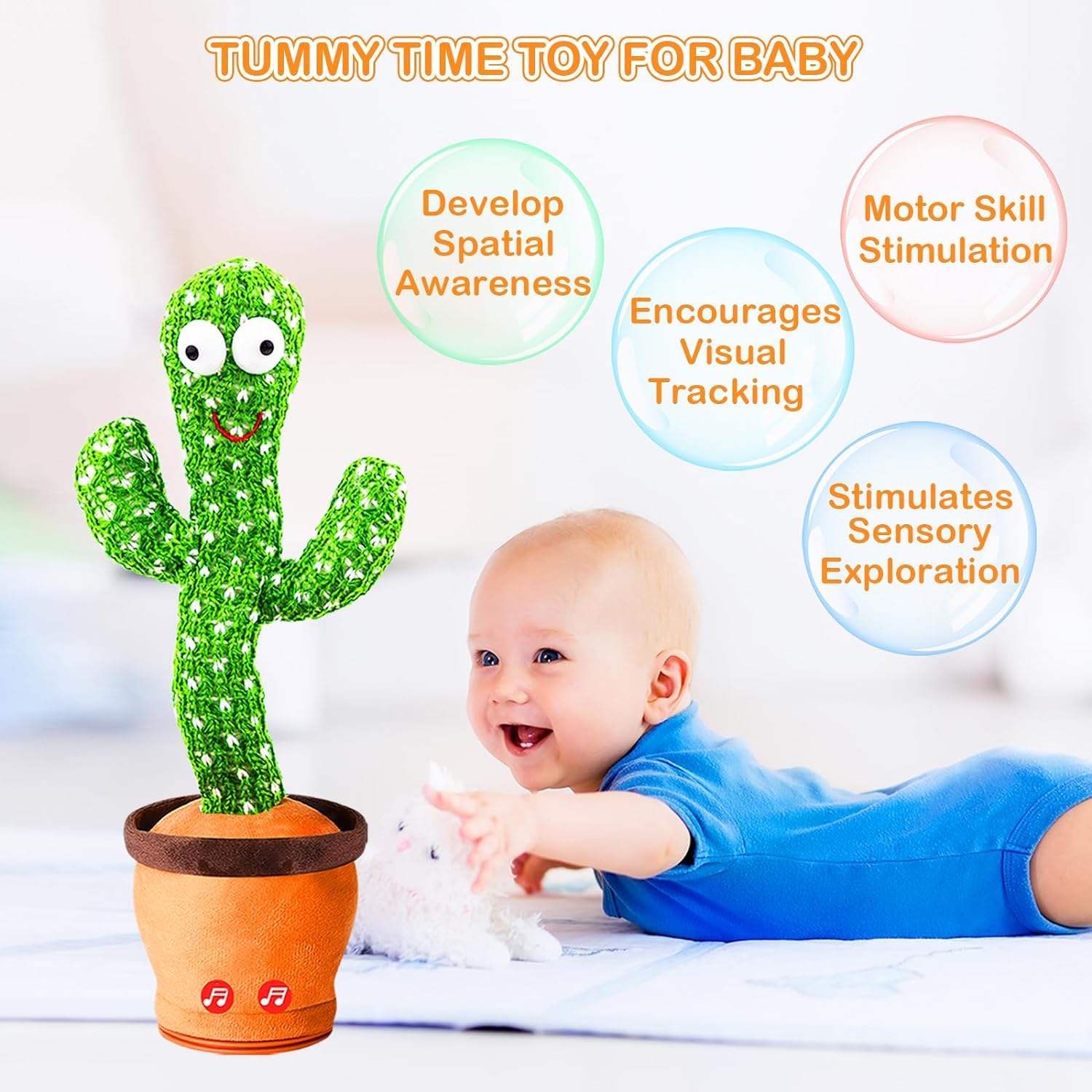 Maha traders|Talking Cactus Baby Toys for Kids Dancing Cactus Toys Can Sing Wriggle & Singing Recording Repeat What You Say Funny Education Toys for Children Playing Home Decor for Kids